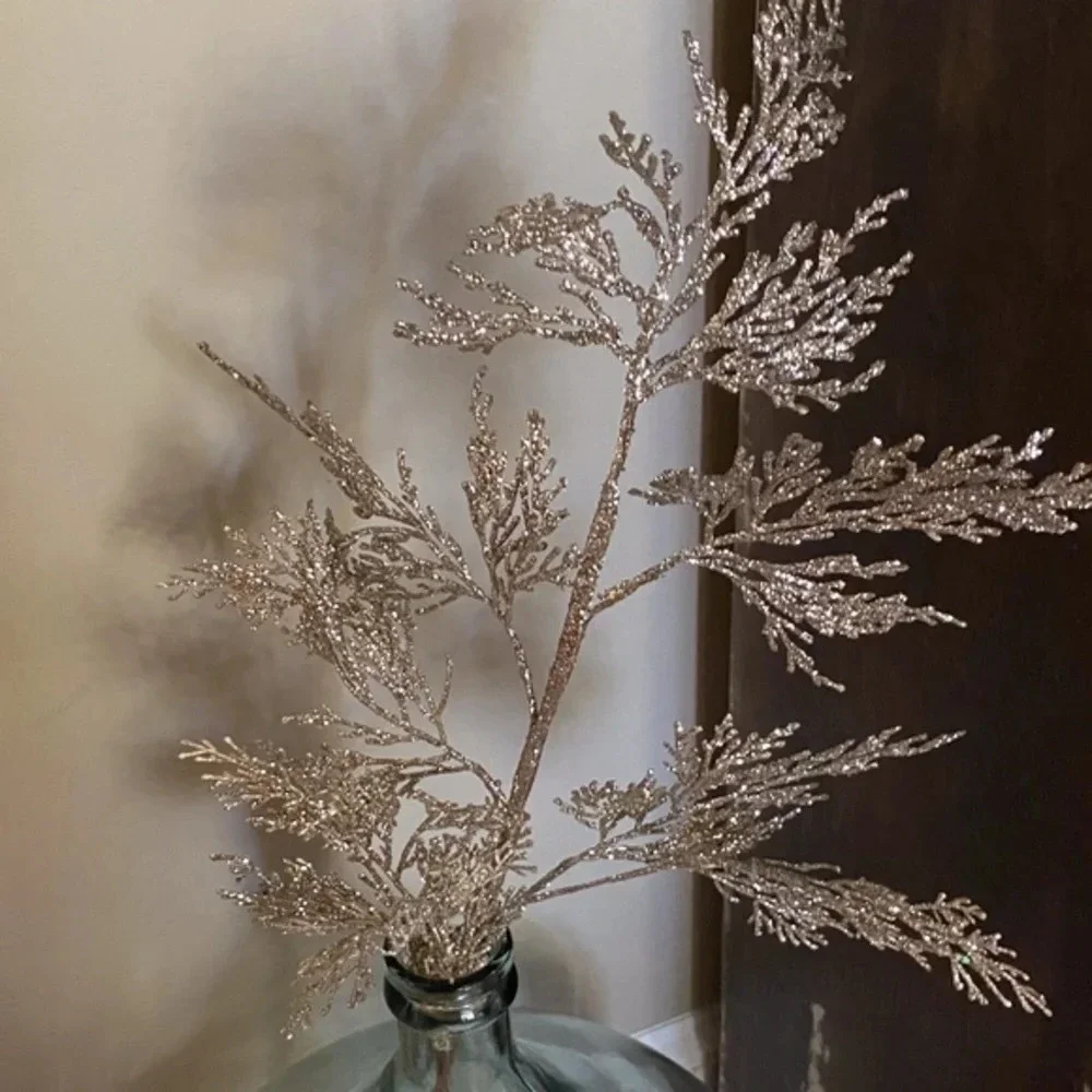 Anthropologie Terrain Christmas Silver Pine Stem